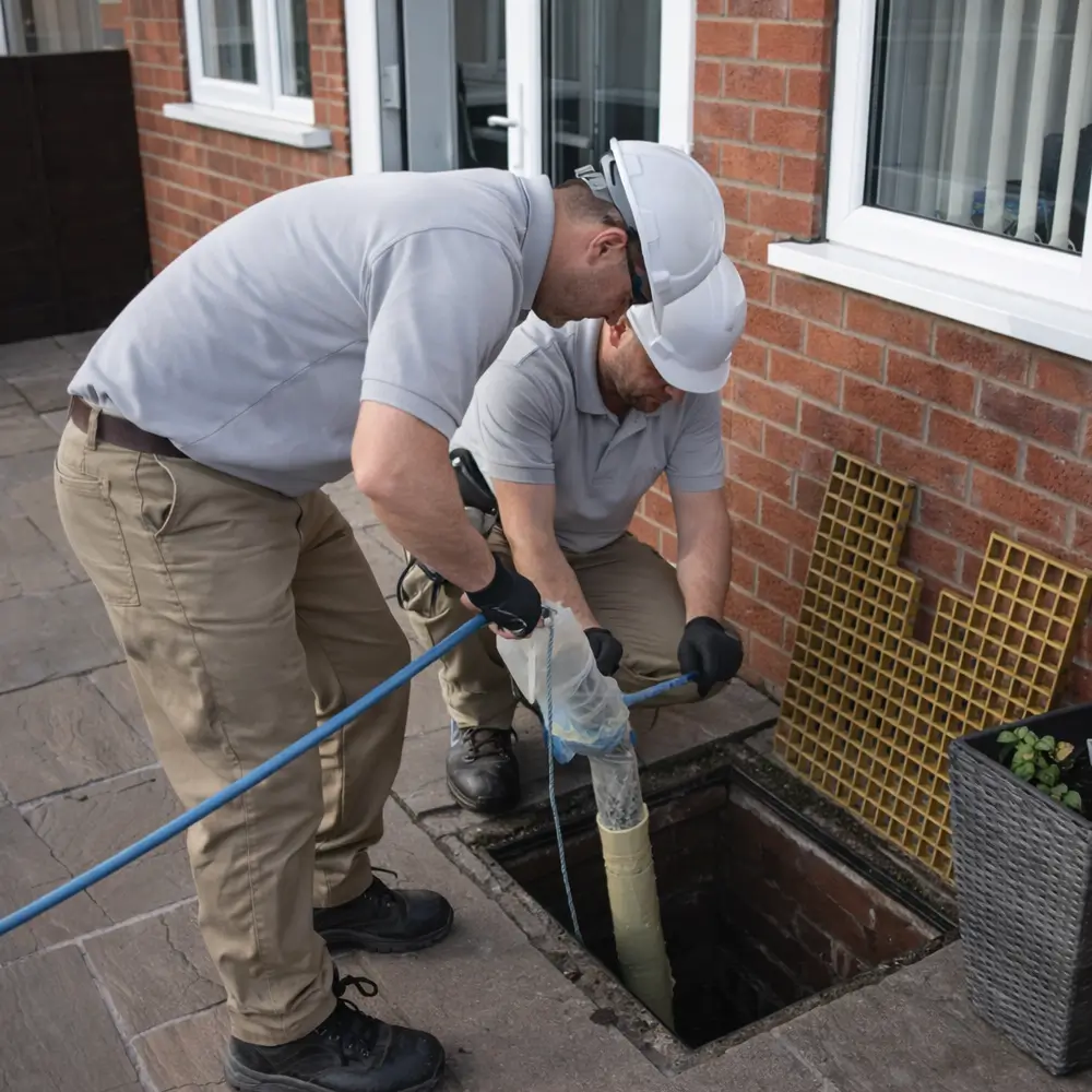 Blocked drain repair service in Hitchin